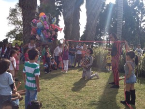 The clown show at Chipree. 
