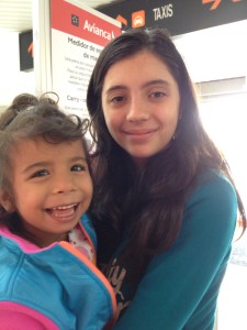 Lanie and Natalie, our host families daughter. They became great buddies!