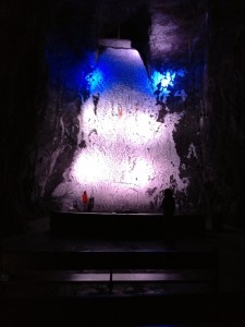 Salt waterfall
