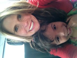 Fun in the car. 