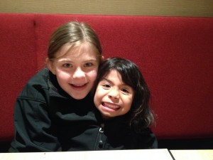 The girls love being silly together.  They are "bonded"